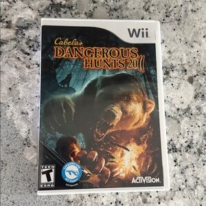 Cabela's Dangerous Hunts 2011 Nintendo Wii.
Tested. In box w/manual. Used once
